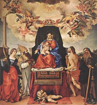 洛倫佐 洛圖 Madonna and Child with Saints